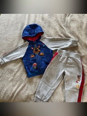 Blue & Gray Paw Patrol Hoodie + Jogger Set